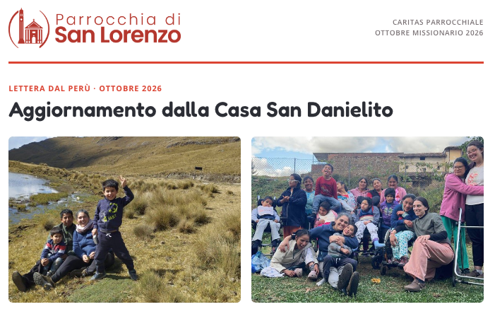 Lettera dal Perù: aggiornamento dalla Casa San Danielito